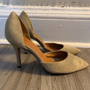 VINCE Celeste d'Orsay Suede Grey Heels Size 6.5